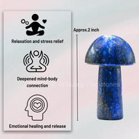 Lapis Lazuli Crystal Mushroom