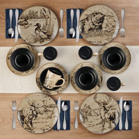 Wildlife Stoneware Dinnerware (Set of 16)