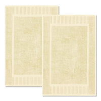 Beige Cotton Floor Towel (Set of 2)
